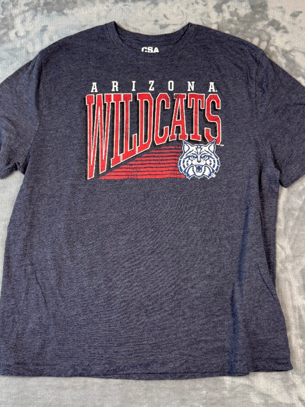 Arizona Wildcats T-Shirt XL Navy Heather CSA Collegiate Graphic Tee